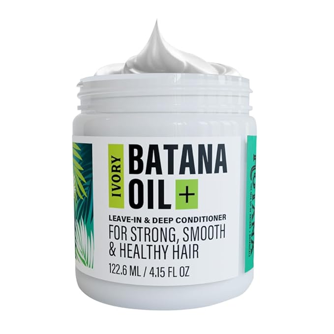 Batana Oil for Hair Growth, Unrefined + Ivory | Authentic & Natural Formula for Fuller, Thicker, Healthier Hair