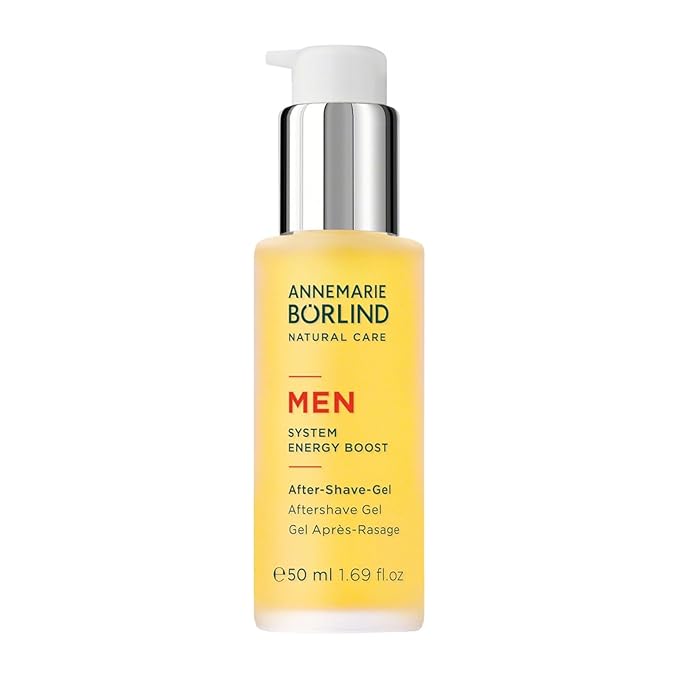 ANNEMARIE BÖRLIND - MEN SYSTEM ENERGY BOOST Aftershave Gel - energizing & refreshing facial care, with organic juniper extract and botanical taurine, vegan, 1.69 Fl. Oz.