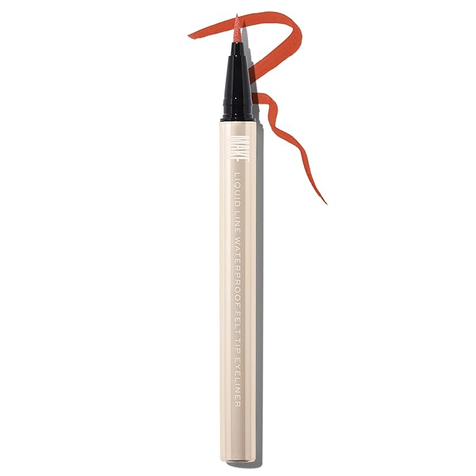 MAKE Beauty Liquid Line Waterproof Liquid Eyeliner Pen. Smudge-Proof Felt Tip for Precise Application of Lines, Wings, and Graphics. Long Lasting Eye Liner - Shade, Horizon Line