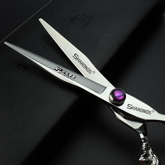 6/7/7.5/8/9-inch professional hair clipper set, stainless steel sharp hair clippers, hairdresser specific scissors (7 in cutting scissors)