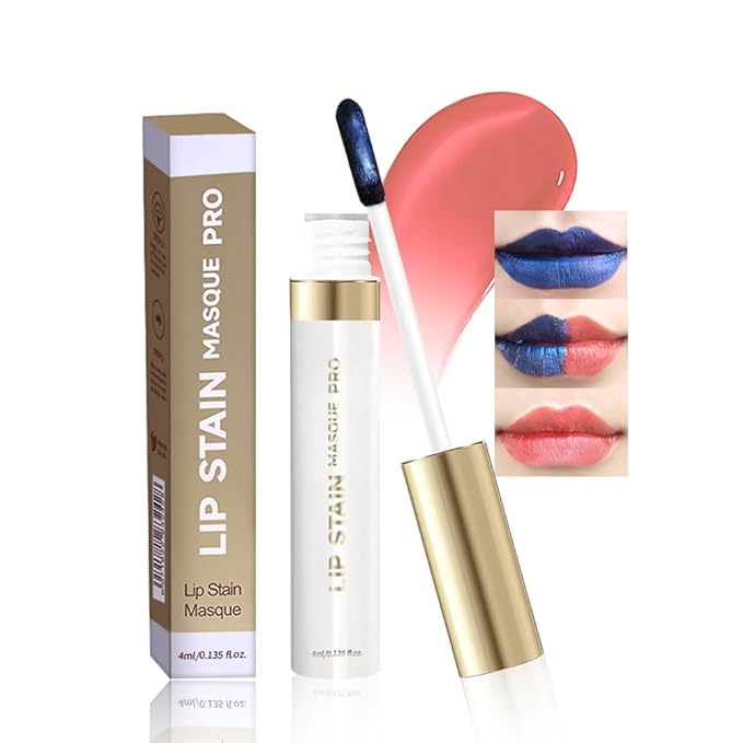 Lip Stain Peel Off – Wipe-Off Lip Stain Tattoo | Long Lasting Waterproof Lip Tint, High-Pigment Matte Lip Color, Smudge & Transfer Proof Lip Stains Masque, Kiss-Proof All-Day Lip Makeup 01#