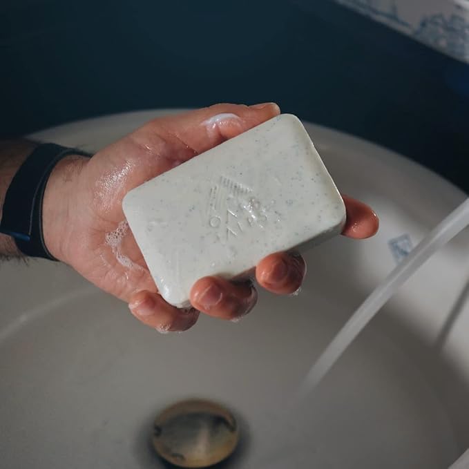 Oars + Alps Superfoliant Exfoliating Men's Bar Soap, Dermatologist Tested and Made with Clean Ingredients, Travel Size, 6 Pack, 6 Oz Each