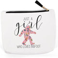 Bigfoot Gifts for Bigfoot Lovers, Bigfoot Stuff Merch Decor, Bigfoot Gifts for Women Women, Unique Christmas Birthday for Yeti Sasquatch Hunters & Enthusiasts, Bigfoot Makeup Bag，Who Loves Bigfoots