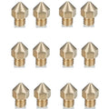 12Pcs CR-10S Pro Nozzles 0.4mm, M6 CR-10S Pro 3D Printer Nozzles, CR-10S Pro by TIEXYE