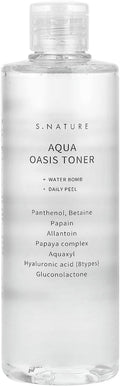 S.NATURE Aqua Oasis Toner | PHA, Soothing and Calming Skin,Hydrating, Refreshing Toner for All Skin Types, Korean Skin Care, Vegan | 300ml, 10.14 Fl Oz