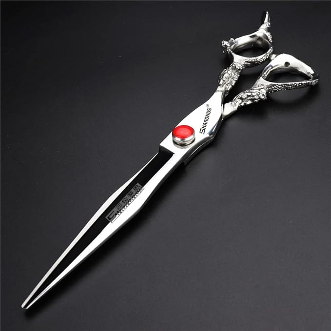 6/7/8/9 Inch Professional Slim Japanese Hairdressing Scissors Set for Men or Women (8 Inch Flat)