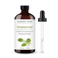 Majestic Pure Cinnamon Essential Oil with Glass Dropper - Huge 4 Fl Oz - 100% Pure and Natural Cinnamon Oil - Premium Grade Essential Oils for Diffuser, Aromatherapy, Soap and Candle Making
