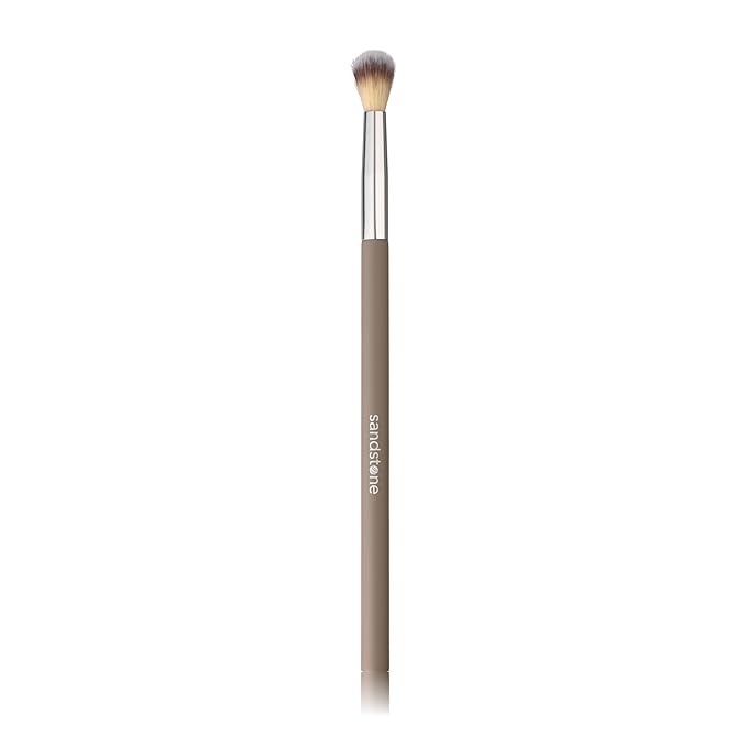 Sandstone Soft Collection Makeup Brush - Professional Premium Blending brush for applying and blending eyeshadow. Ultra soft bristles and easy to use. Vegan Makeup brush for all skin types