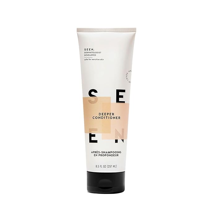 SEEN Deeper Conditioner - Scented - Non-Comedogenic & Sulfate-Free Hair Conditioner- Dermatologist-Developed - Safe for Sensitive & Acne Prone Skin