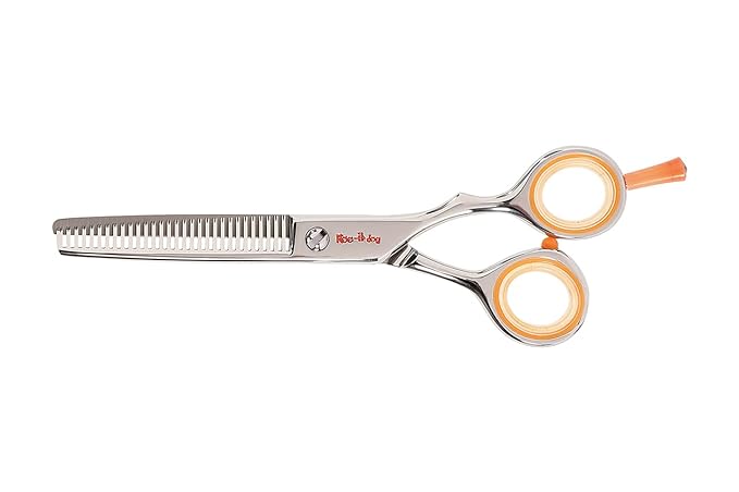 Cricket Centrix Roc-It Dog RT 30 Hair Cutting Scissors - Thinning Professional Hair Scissors for Thinning, Texturizing, Removing Bulk, Barber Supplies Shears