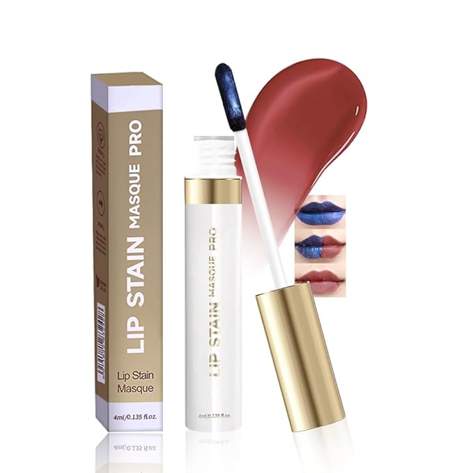Lip Stain Peel Off – Wipe-Off Lip Stain Tattoo | Long Lasting Waterproof Lip Tint, High-Pigment Matte Lip Color, Smudge & Transfer Proof Lip Stains Masque, Kiss-Proof All-Day Lip Makeup 02#