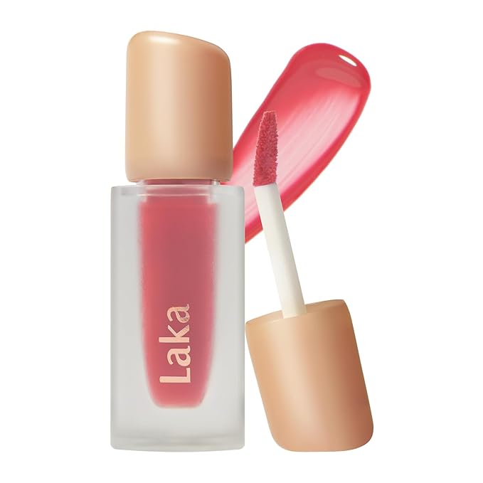 Laka Fruity Glam Tint, Glowing Lip Stain with Wide Color Spectrum, Hydrating & Lightweight Texture, Long-Lasting Bold Stain, Non-Sticky, Vegan, K-Beauty (#109 Fresh, 4.5g/0.15oz)