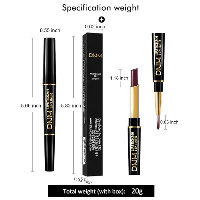 evpct 3Pcs Chestnut Nude Brown Matte Lip Liner and Lipstick Combo Set Kit for Women Antique Rose Magic Lipstick 24 Hours Original Lip Liner Makeup Stain Long Lasting Waterproof Smudge Proof labial