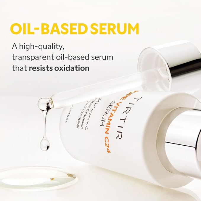 TIRTIR Pure Vitamin C 24% Face Serum – Dark Spot Remover for Sensitive Skin with Collagen Anti Aging Even out Skin Tone Non irritation tested, Wrkinkles, Korean Mild Vita C Facial Serum 1.01 Fl Oz