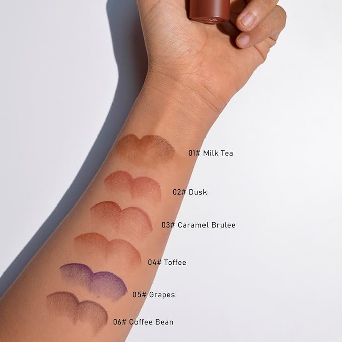 3Pcs 2-in-1 Gradient Lip Liner and Lipstick Lip Combo Set - Coffee Bean & Mulberry & Dark Colors Achieve Flawless Contour and Gradual Ombre Effect Crayon Form Cone Tip, Dark Brown Black Lip Liner Set
