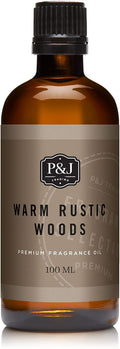 P&J Trading - Warm Rustic Woods Scented Oil 100ml - Fragrance Oil for Candle Making, Soap Making, Diffuser Oil