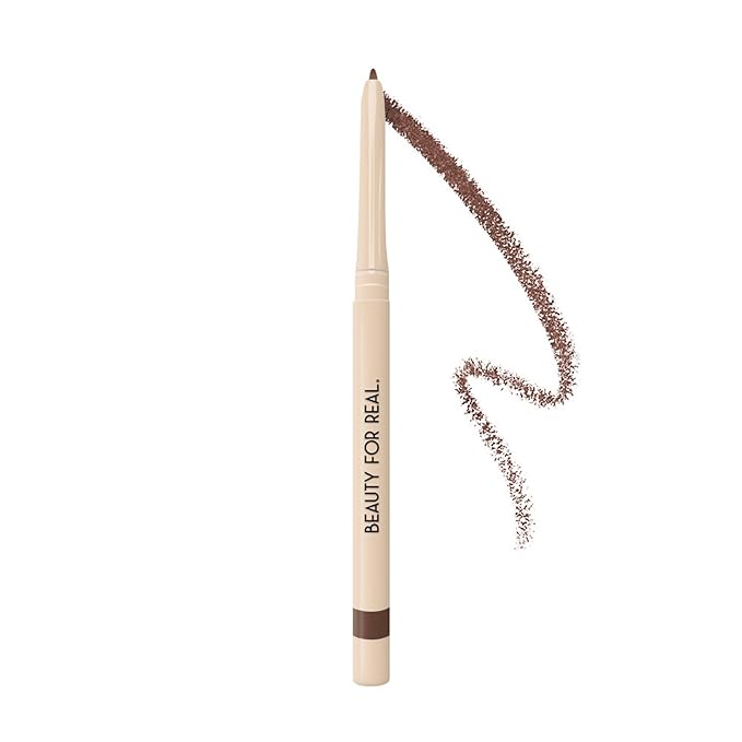 Beauty For Real I-Line 24-7 Waterproof Gel Eyeliner, Whiskey, Golden Brown Bronze, Cruelty Free Blendable Gel Formula for Precision Application, 0.01oz