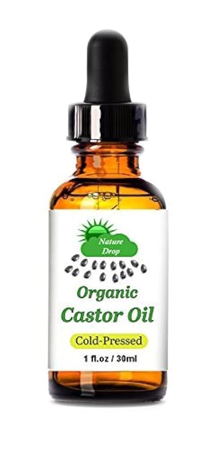 Organic Castor Oil,1 oz - 100% USDA Certified Pure Cold Pressed Hexane free - Best oil Growth For Eyelashes, Hair, Eyebrows, Face and Skin, Triple Filtered, Great for Acne