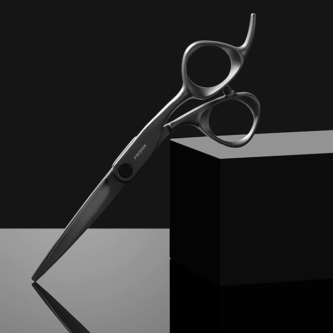 Fromm Invent 5.75" Precision Hair Cutting Shears with Semi-Convex Blade and Ergonomic Handle for Blunt and Layer Cuts
