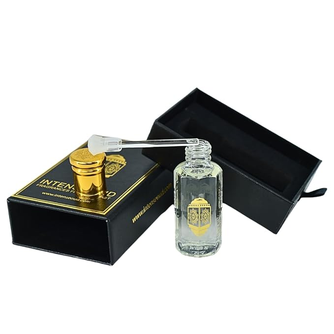 INTENSE OUD Twinking Sun Arabian Perfume Oil for Men & Women, Long Lasting Alcohol-Free Concentrated Fragrance, 12ml (0.40 oz) in Black Gift Box, Amber & Vanilla Notes