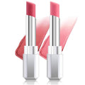 Honey Lipstick Tinted Lip Balm - Shine Moisturizing Lipstick for Women, Natural Nourishing Hydrating Lip Gloss Stain for Dry Lips, Tint Sheer Lightweight Makeup, Vegan - 2Pc Dusty Pink & Pink