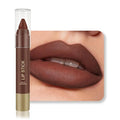 BINGBRUSH 2 in 1 Lip Liner and Lipstick Combo, Matte Lipstick Long Lasting Waterproof Lip Pencil Crayon, Smudge Proof Lip Stain,Hign pigmented Women’s Makeup(04#Spiced Cocoa)