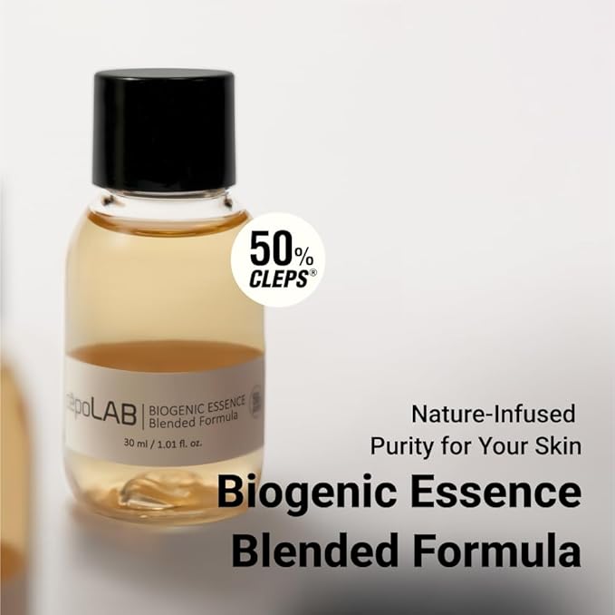 Biogenic Essence 50% CLEPS® Blended Formula, Hydrating Face Serum with Misun Tree Water – Korean Skincare for Dull & Dehydrated Skin, 1.01 fl.oz