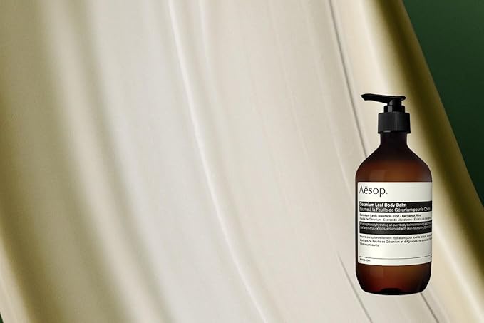 Aesop Geranium Leaf Body Balm | Soothing, Balancing Hydration with Geranium Leaf, Mandarin Rind, Bergamot Rind & Nut Oils | Green Citrus Fresh Scent | 500 mL / 16.9 fl oz