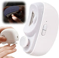 2 in 1 Electric Polishing Automatic Nail Clippers, Electric Nail Trimmer Electric Nail Clipper with 2 Adjustable Speeds, Nail Trimmer for Seniors, Kids, Adults (White)