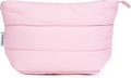 Narwey Small Makeup Bag for Travel Women Girl, Puffer Cosmetic Bag Makeup Pouch for Purse with Zipper, Cute Puffy Make Up Organizer Bags, Travel Toiletry Bag Toiletries (Dusty Rose)