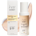Hey Honey Trick and Treat CC² Cream SPF 46 | Active Moisturizing Color Correcting Cream with Honey & Propolis | Best Cover For Rosacea, Skin Redness & Mature Skin | Cruelty-Free | 1 oz (Fair Tone)