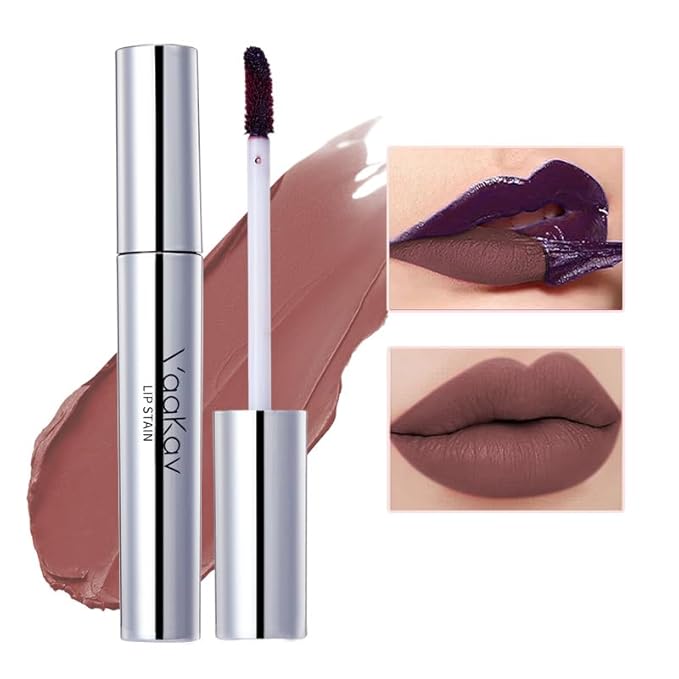 Peel Off Lip Tint Matte Long-Lasting Lip Liner Tattoo Waterproof Temperature Color Sense Lip Stain Smudge Proof Transfer Proof Highly Pigmented Gift for Girl(03 Coffee Sense)