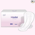 MODAL Pads for Women, Unscented Daily Thin Sanitary Pads for Period with Wings, 11.4 Inch(290 mm), Large, 24 Count