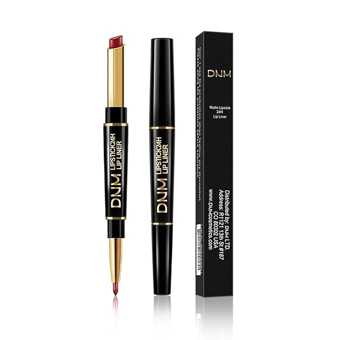 3Pcs Seductive Red, Nude Pink, Oxblood Red Matte Lip Liner & Lipstick Set – Double-Ended 2-in-1 Lip Liner and Matte Lipstick Combo, 24-Hour Wear, Smudge-Proof, Non-Drying, Lightweight, lapiz de labios