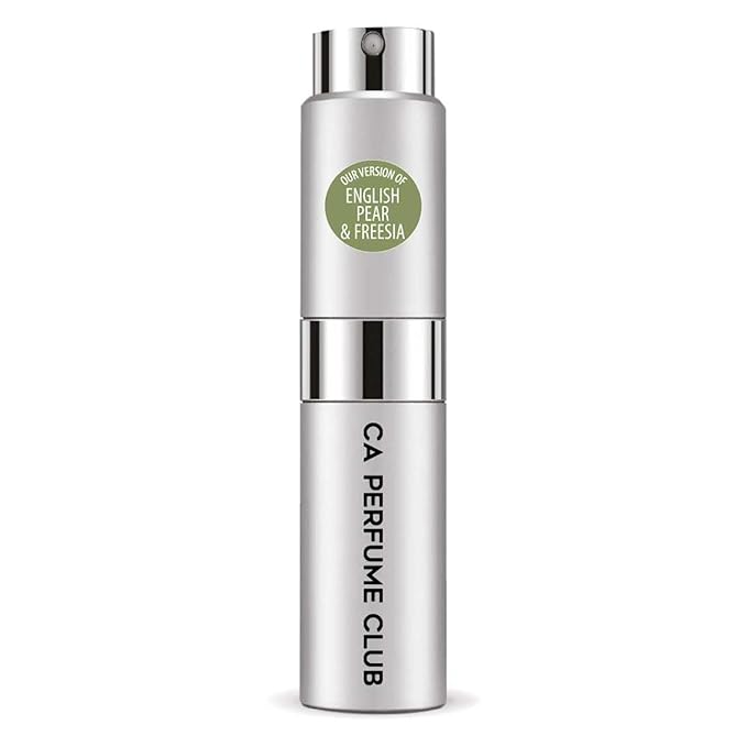 CA Perfume Impression of J. Mlon English Pear & Freesia For Women & Men Replica Version Fragrance Dupes Concentrated Long Lasting Eau de Parfum Spray Refillable Atomizer Bottle 0.27 Fl Oz/8ml-X1