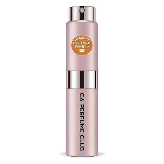 CA Perfume Impression of Extraordinaire Precious Oud for Women Floral Scent Long Lasting Perfumes for Women Eau De Parfum Travel Size Refillable Atomizer Spray 0.27 Fl Oz 8ml