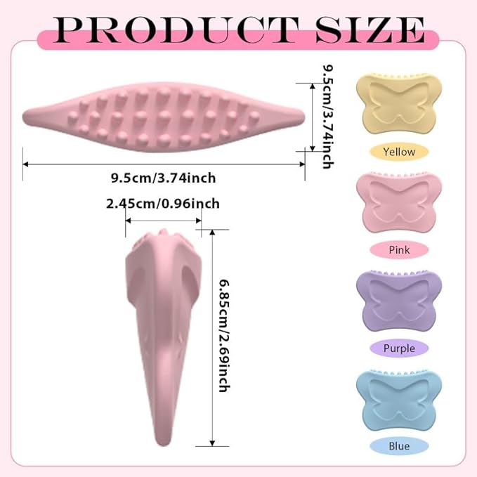 Silicone Facial Body Brush - Lymphatic Drainage Massager for Face, Neck Lifting, Gua Sha Beauty Tool to Shape & Radiant Skin (Pink)