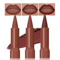 3Pcs Gradient Matte Lipstick Crayon Lip Liner pencil, Flawless Contour Gradual Ombre Effect lip Pencil, for Women Long Lasting Waterproof Smudge Proof Lipstick Pencil 02#+03#+08#