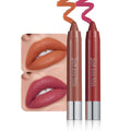 2Pcs Coral & Rose Red Hydrating Cream Lipsticks Lip Crayon for Women, Moisturing Lipstick Longwear Lip Liner Crayon Set for Ombre Shades, Matte Creamy Lips Stick Natural Nourishing Lips Balm Set, E