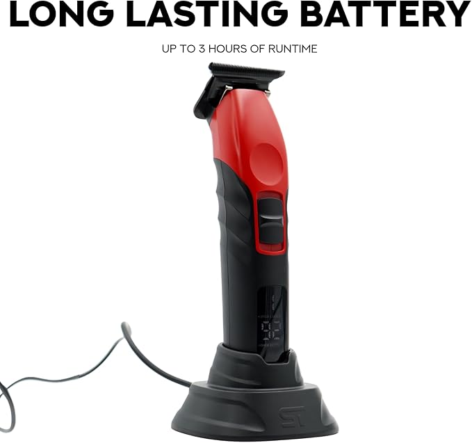 Supreme Trimmer 2Spee ST622 – Cordless Beard & Hair Trimmer for Men | 2-Speed Motor, 180 Min Runtime, Zero-Gap Adjustable Blade, Digital Display, Removable Blade Design