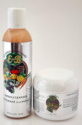 generic Essence de Beaute Papaya Cleanser 6oz + Collagen & Vitamin E Face and Body Cream 4oz (Set)
