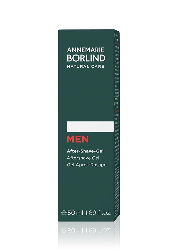 ANNEMARIE BÖRLIND - MEN SYSTEM ENERGY BOOST Aftershave Gel - energizing & refreshing facial care, with organic juniper extract and botanical taurine, vegan, 1.69 Fl. Oz.