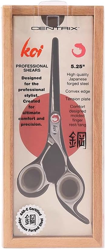 Cricket Centrix Koi 5.25" Shears Professional Stylist Hair Cutting Scissors Japanese Stainless Steel