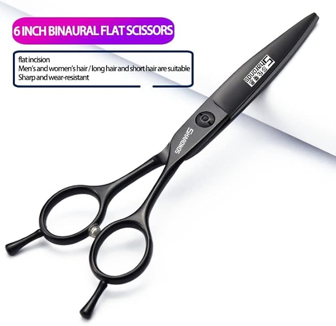 6/7 Inch Hairdressing Scissors Set Barber Shop Hair Scissors Styling Tools (6-inch 3pc)