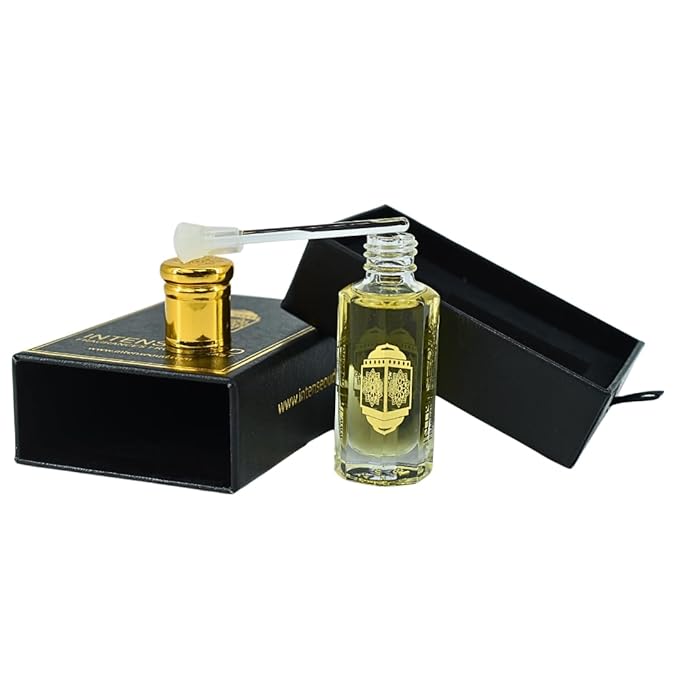 INTENSE OUD Eternal Homme Arabian Perfume Oil for Men & Women, Long Lasting Alcohol-Free Concentrated Fragrance, 12ml (0.40 oz) in Black Gift Box, Lavender & Vanilla Notes