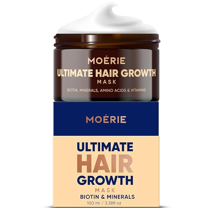 Moerie Hair Growth & Repair Mask - Restorative, Vegan-Friendly Treatment for Longer, Thicker, Fuller Hair - 100ml