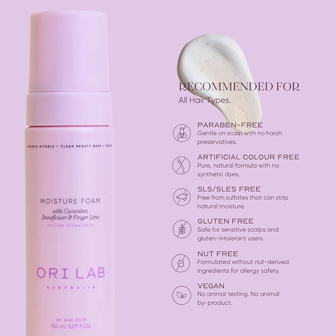 ORI LAB - Moisture Foam 150ml - Hydrating Hair Mousse for Curls