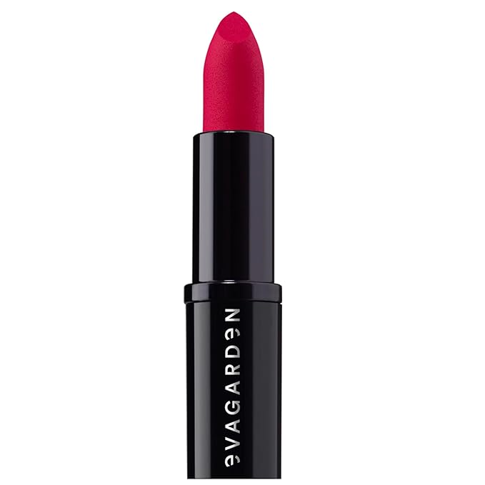 EVAGARDEN The Matte Lipstick - Velvety Texture and Vibrant Ultra-Matte Finish - Pigmented, Soft and Silky Formula and Smooth Application - Offers Bold Saturated Color - 638 Juicy Red - 0.1 oz