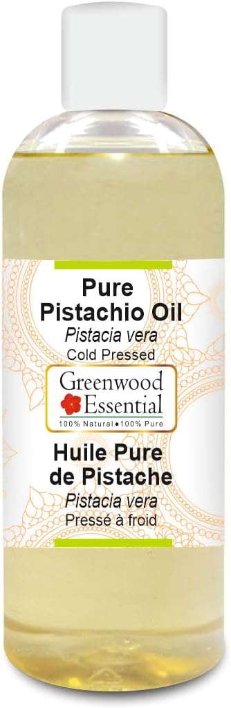 Greenwood Essential Pure Pistachio Oil (Pistacia vera) Cold Pressed 200ml (6.76 oz)