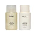 OUAI Fine Hair Shampoo & Conditioner Set, Travel Size - Volumizing Shampoo & Conditioner - With Strengthening Keratin, Biotin & Chia Seed Oil - Sulfate, Paraben & Phthalate Free (3 Oz)